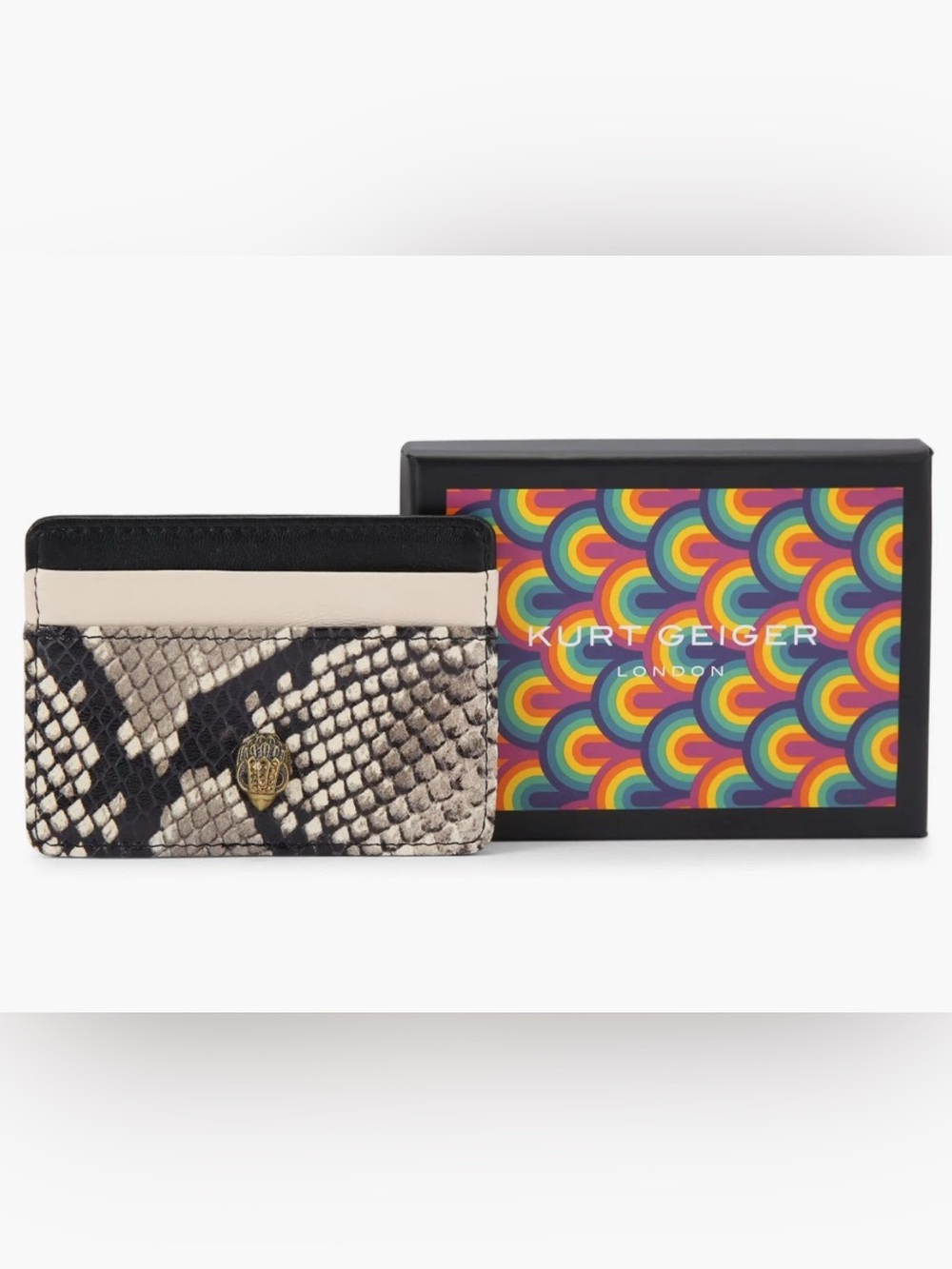 NIB Kurt Geiger Kensington Leather Card Holder